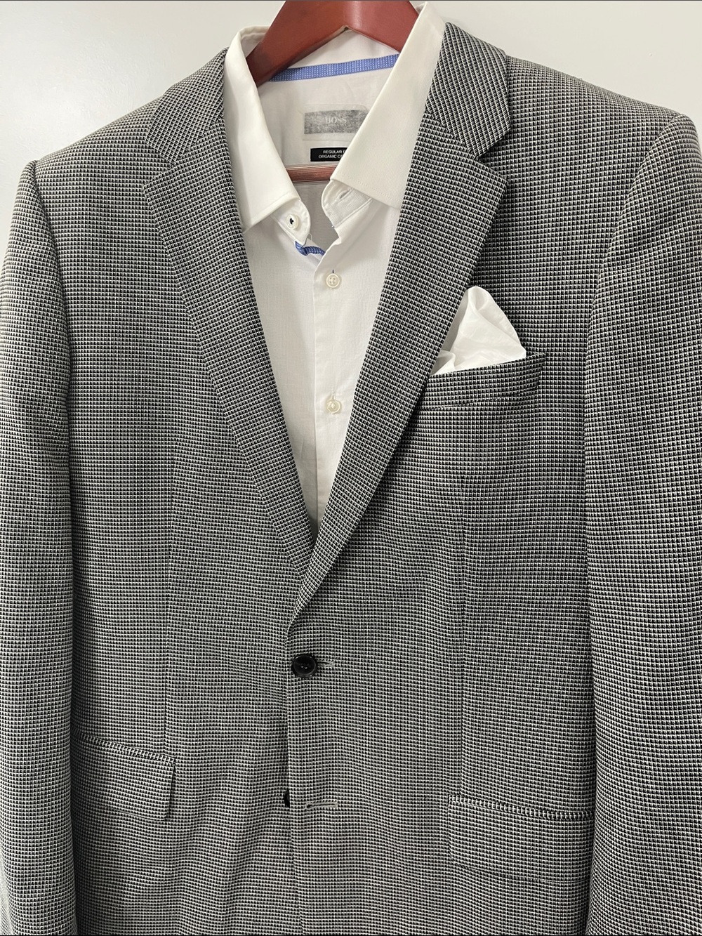 Hugo Boss Halsey2 size 42L US. 58% Wool, 32% Cotton. EUC - Picture 4 of 16
